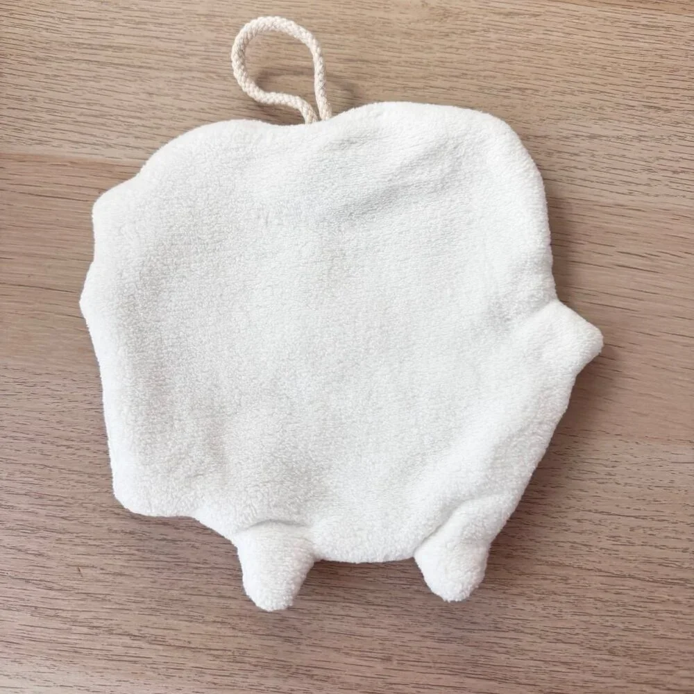 Cute Kawaii Cartoon Bathroom Hand Towels Set of 2 Plush Poop & Toilet Paper